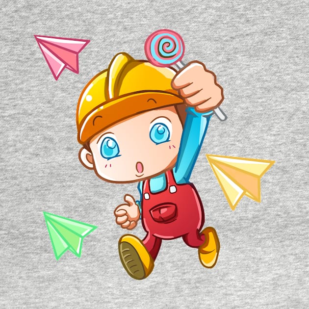 Paper Airplanes Kid T-Shirt by playlite